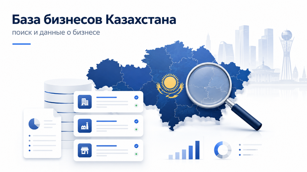 База бизнесов Казахстана: поиск информации о компаниях
